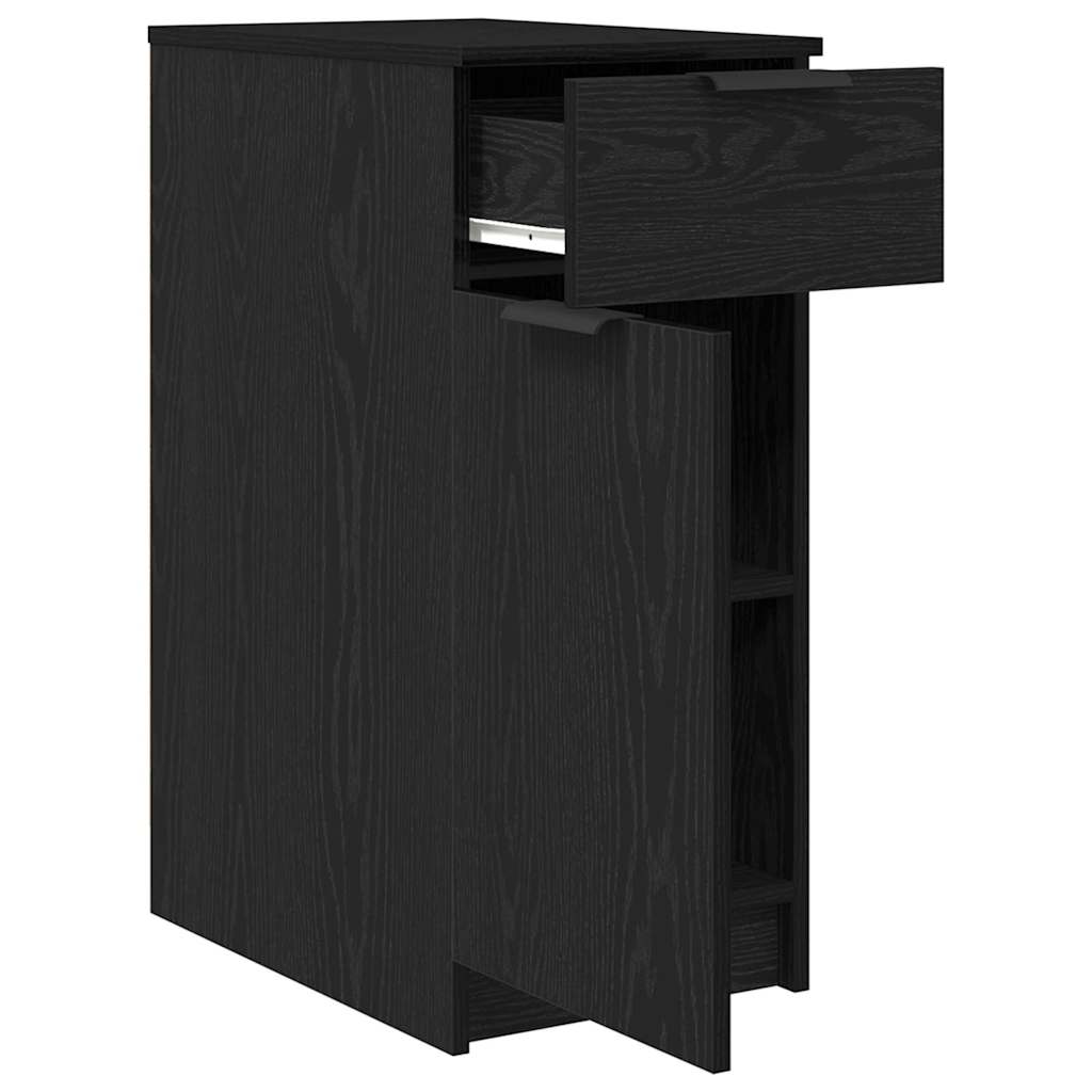 Kantoor kast Zwart Eiken 33 x 50 x 75 cm Bewerkt hout – afbeelding 5