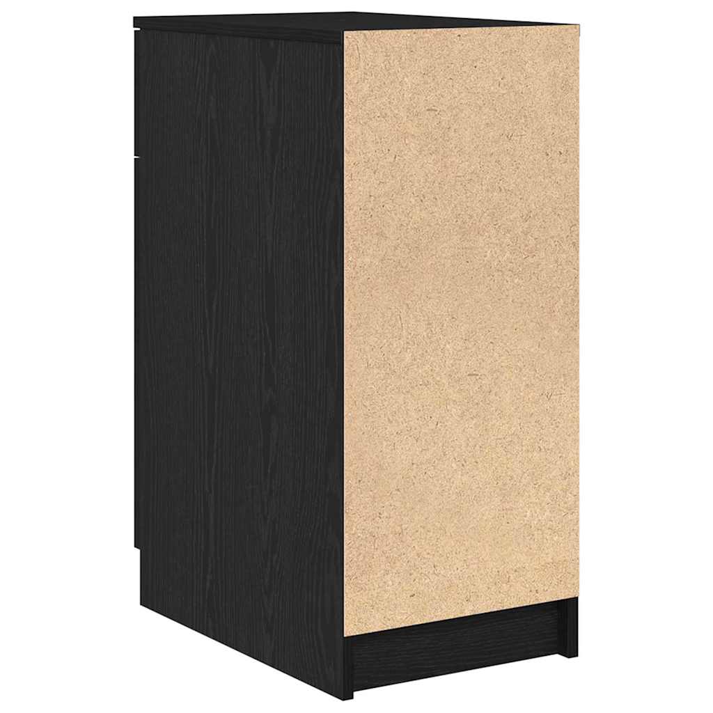 Kantoor kast Zwart Eiken 33 x 50 x 75 cm Bewerkt hout – afbeelding 6