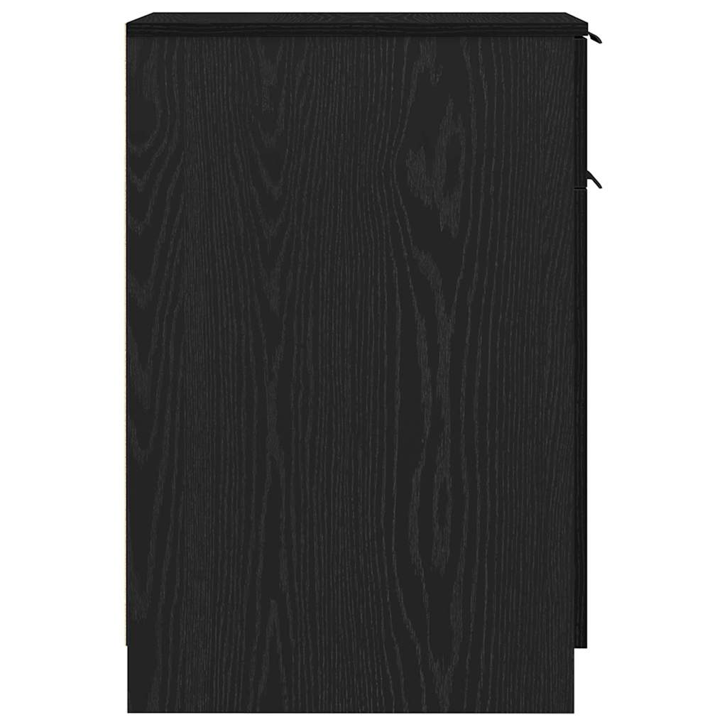 Kantoor kast Zwart Eiken 33 x 50 x 75 cm Bewerkt hout – afbeelding 8