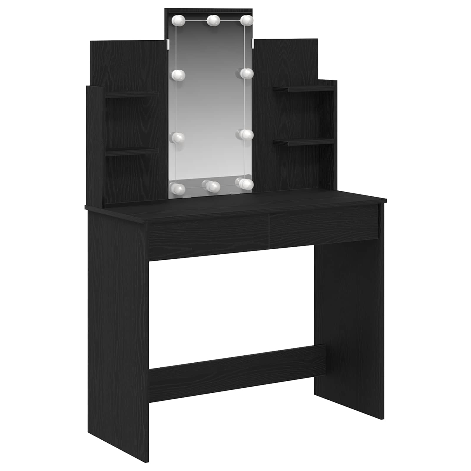 Plafondtafel met lade Zwart Eiken 96 x 39 x 142 cm Bewerkt hout