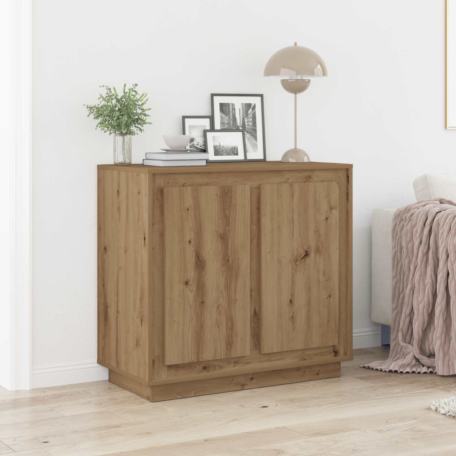 Dressoir Artisan Eiken 80 x 40 x 75 cm Bewerkt hout