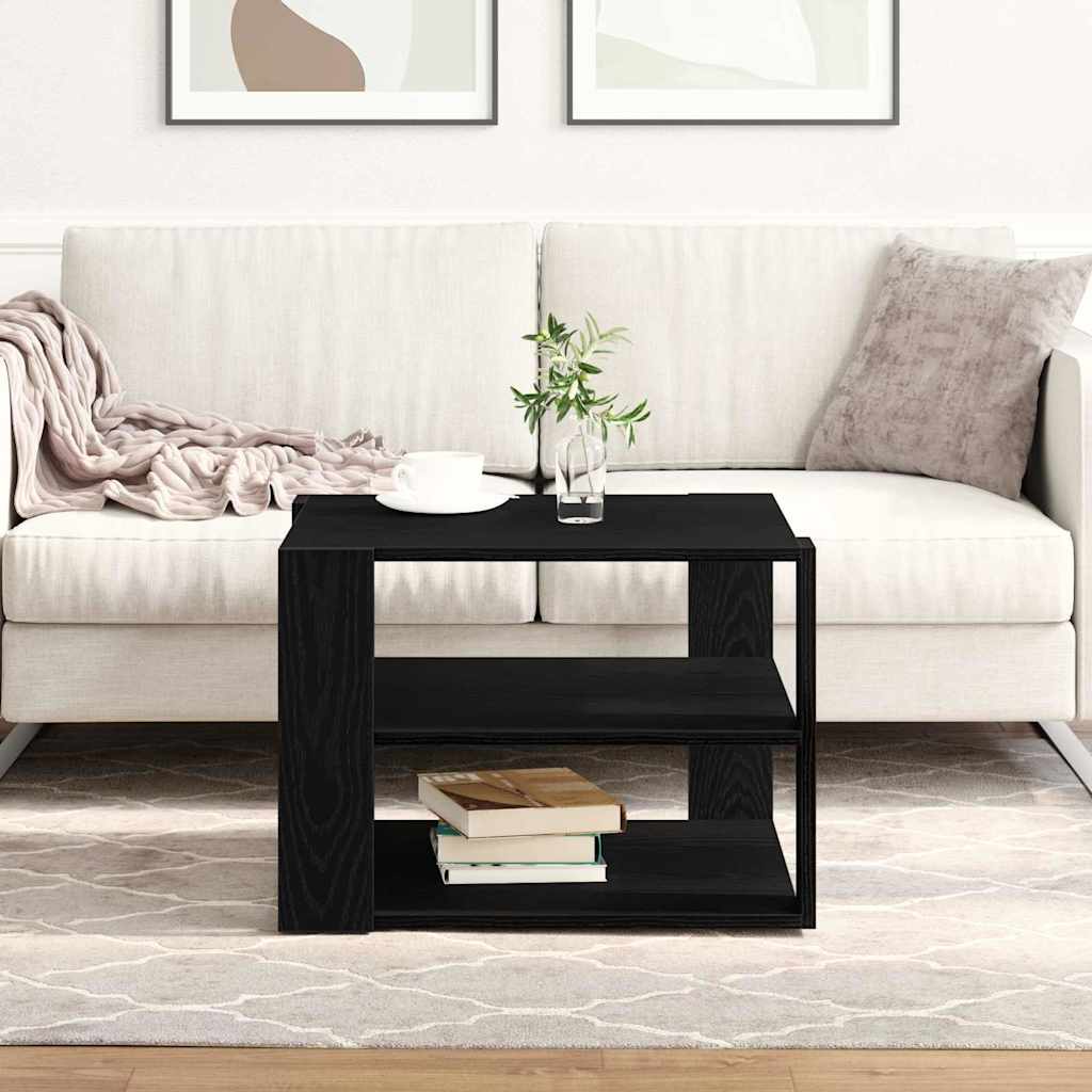 Salontafel Zwarte Eik 58 x 58 x 40 cm Geconstrueerd hout