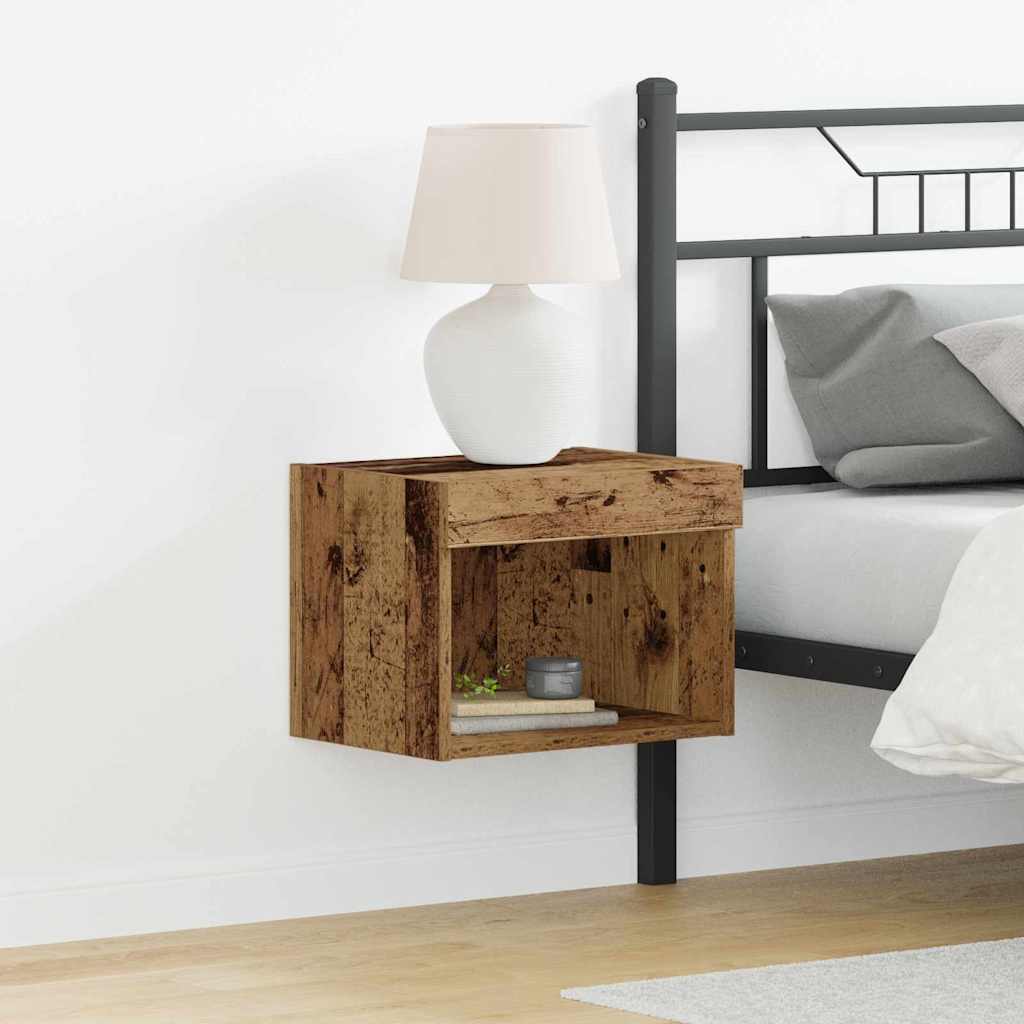 Tv-meubelset met LED Oudhout 40 x 30 x 30 cm Bewerkt hout