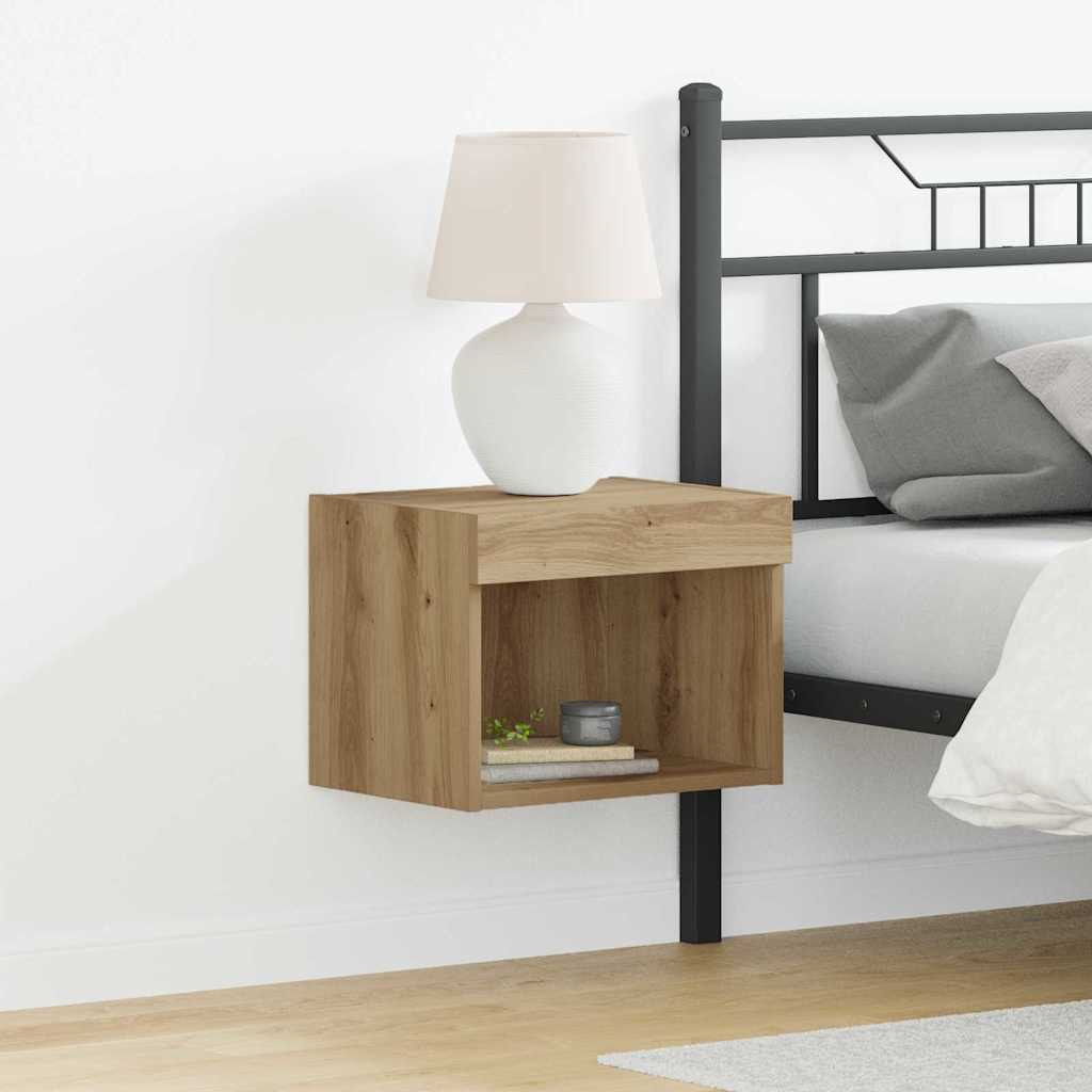 Tv-meubelset met LED Artisan Eiken 40 x 30 x 30 cm Bewerkt hout