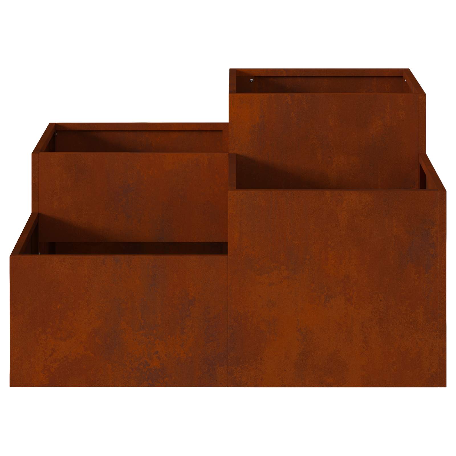 Plantenbak Roestig 80 x 80 x 48 cm weervast staal – afbeelding 6