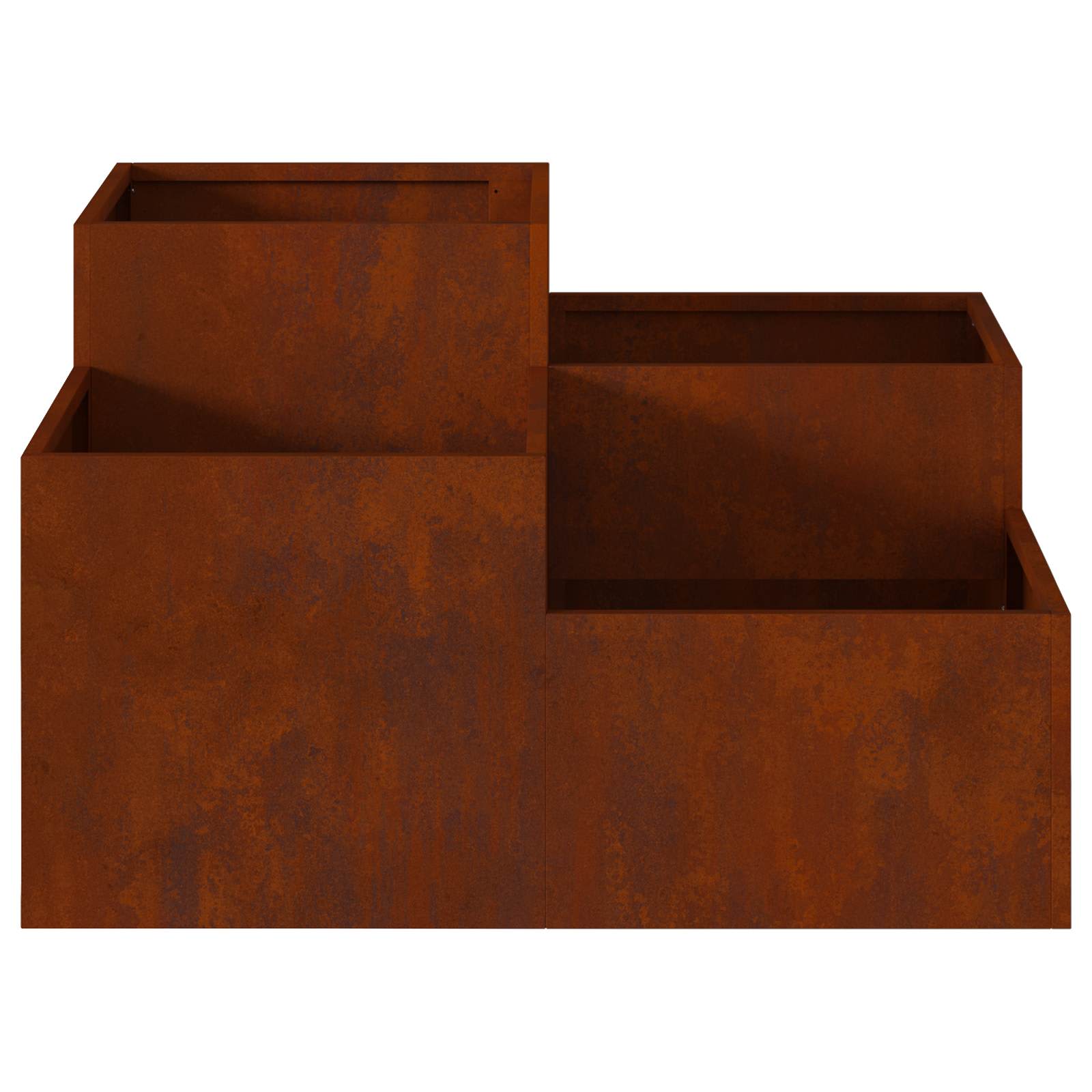 Plantenbak Roestig 80 x 80 x 48 cm weervast staal – afbeelding 7