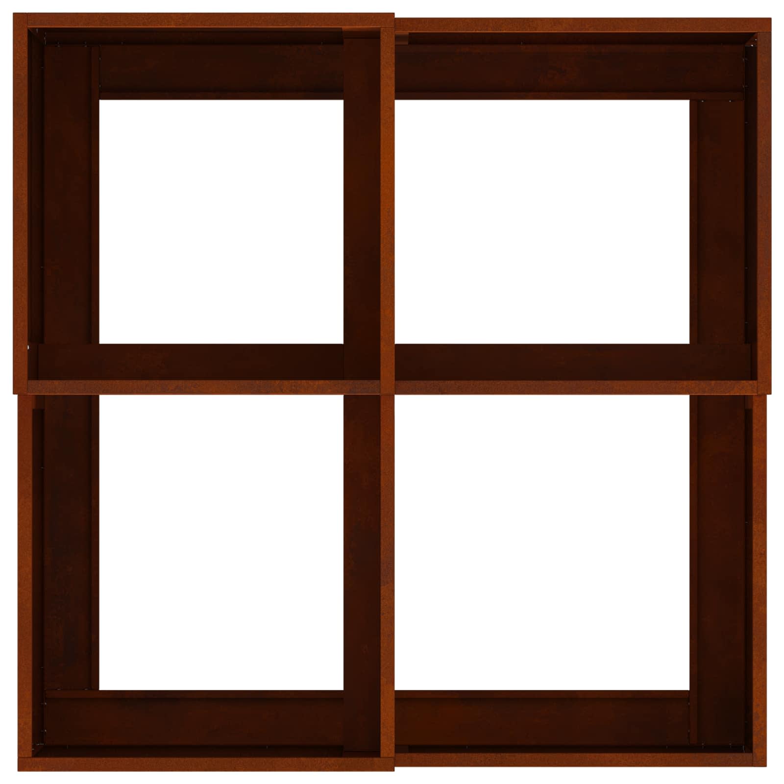 Plantenbak Roestig 80 x 80 x 48 cm weervast staal – afbeelding 9