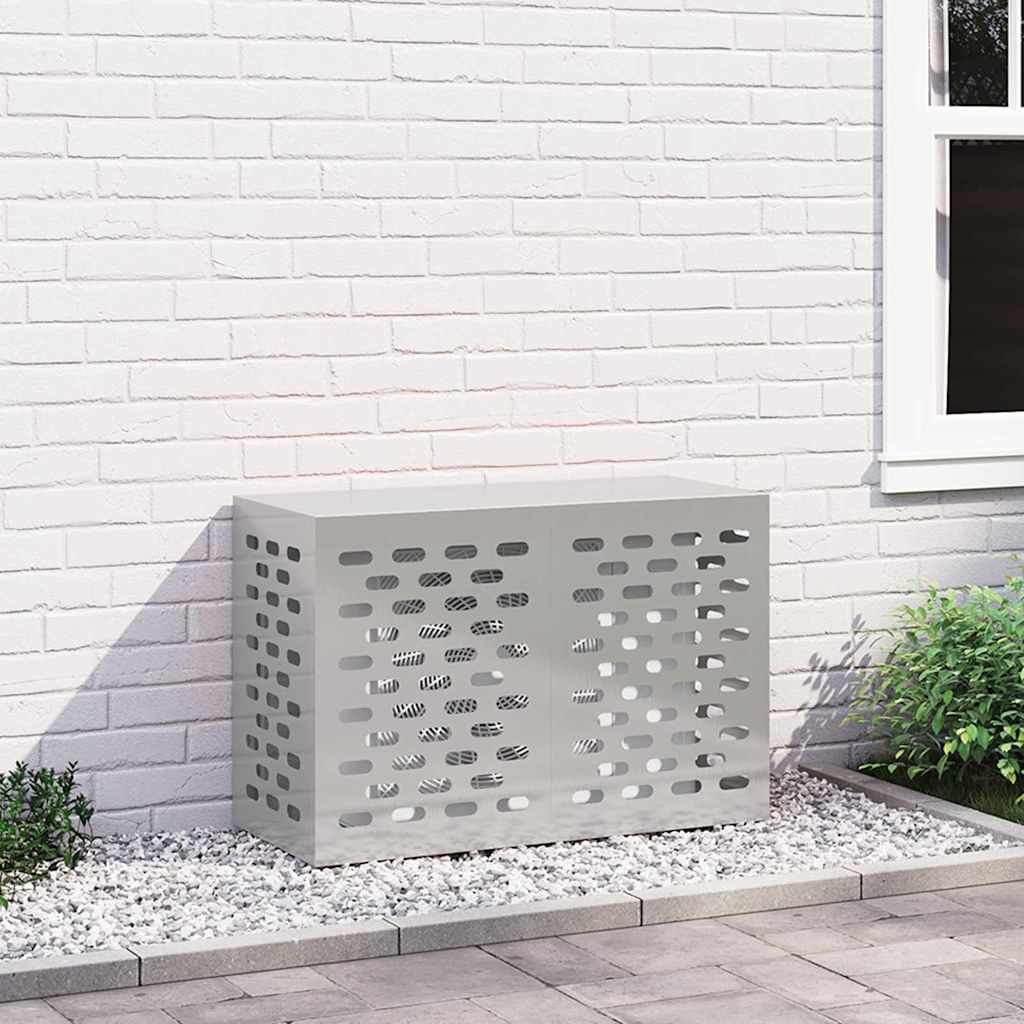 Airconditioner hoes Zilver 90 x 40 x 60 cm Roestvrij staal