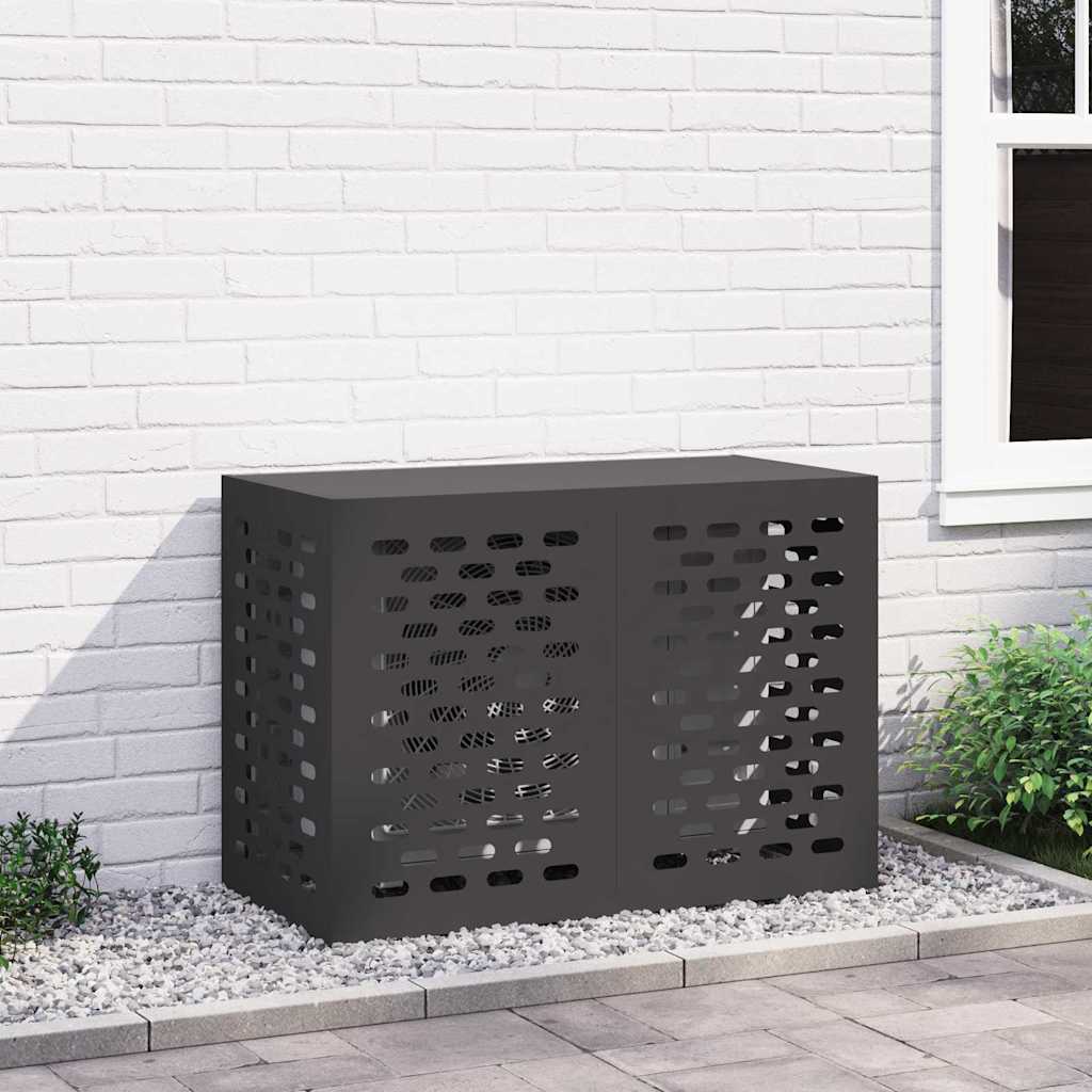 Airconditioner hoes Zwart 100 x 50 x 70 cm Staal