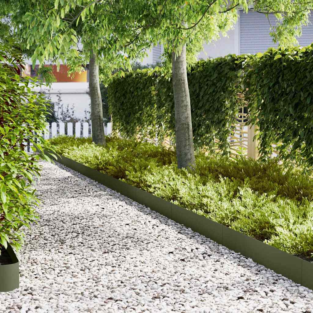 Tuinrand 10 pcs Olijf Groen 100 x 0.05 x 20 cm