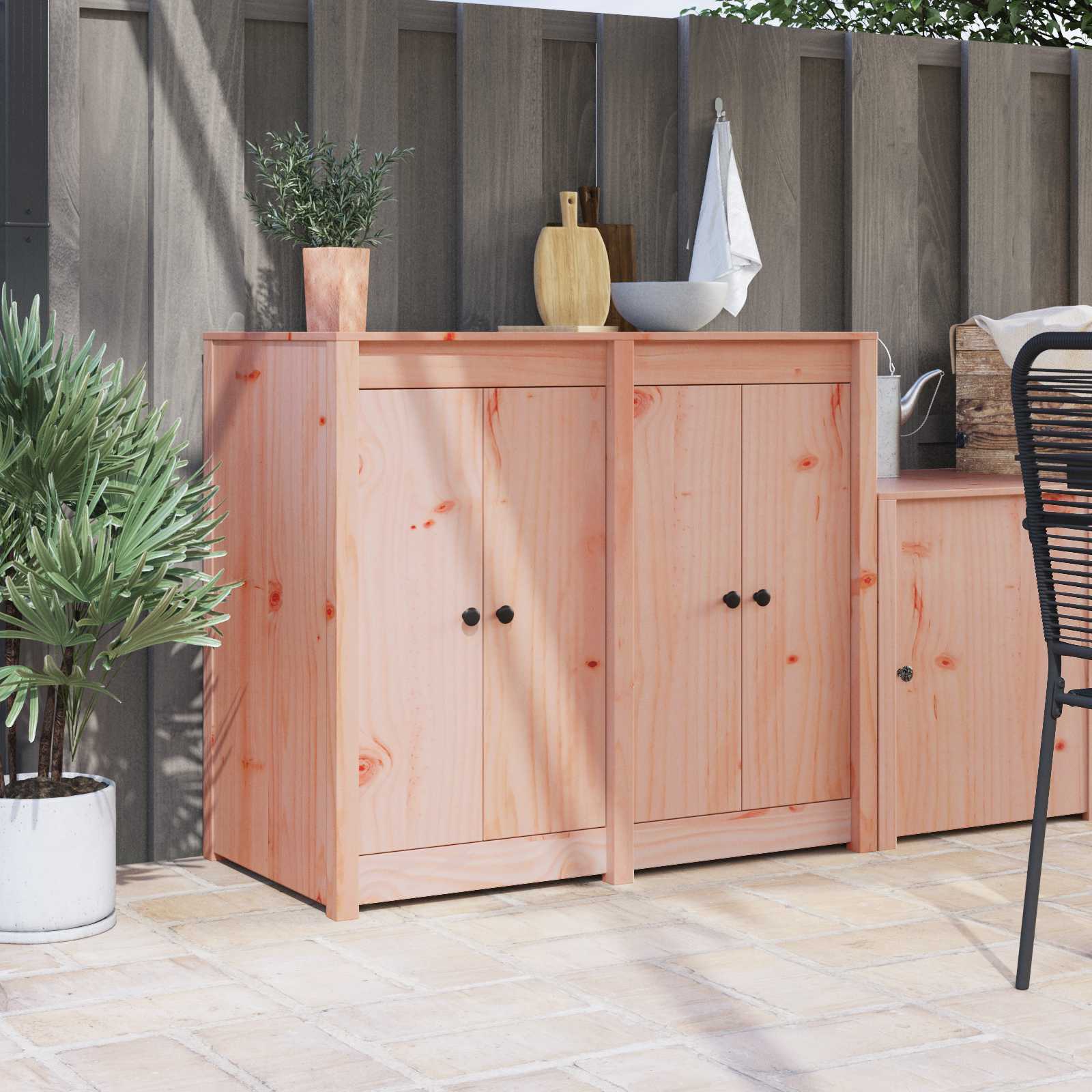 Keukendeur MEPPEL 2 pcs Bruin 50 x 9 x 82 cm massief douglas
