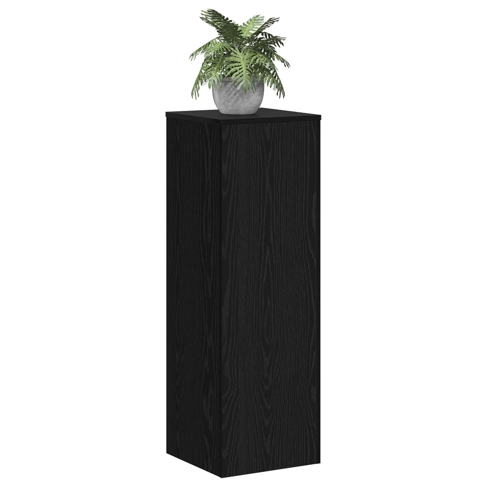 Plantenstandaard Zwart Eiken 33 x 33 x 100 cm Bewerkt hout – afbeelding 3