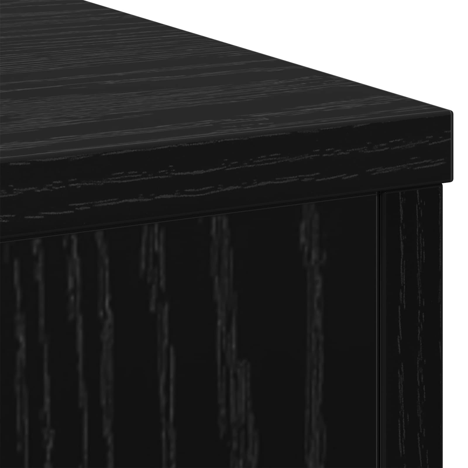Plantenstandaard Zwart Eiken 33 x 33 x 100 cm Bewerkt hout – afbeelding 8