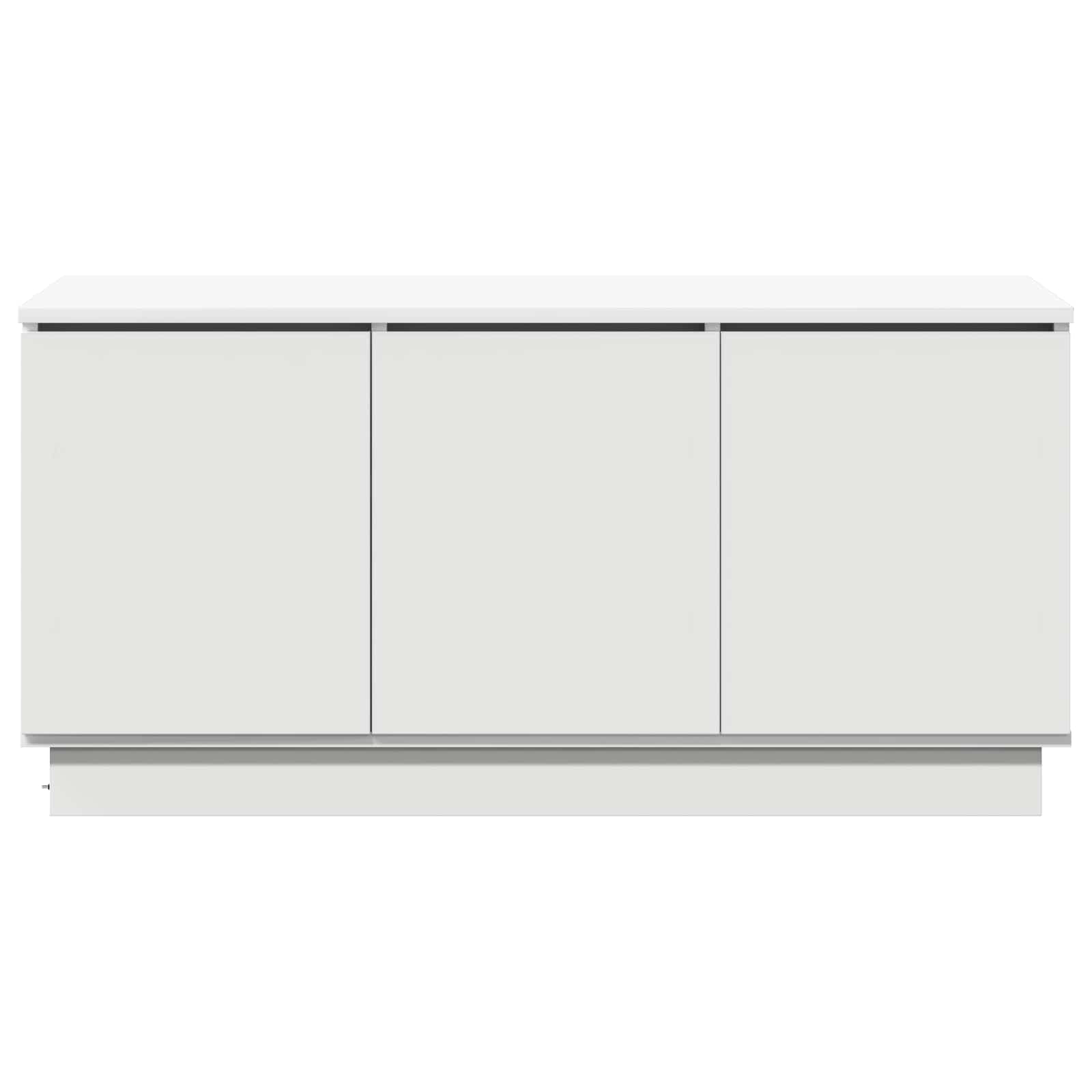 TV-kast met LED-striplichten Wit 100 x 38 x 49 cm Bewerkt hout – afbeelding 7
