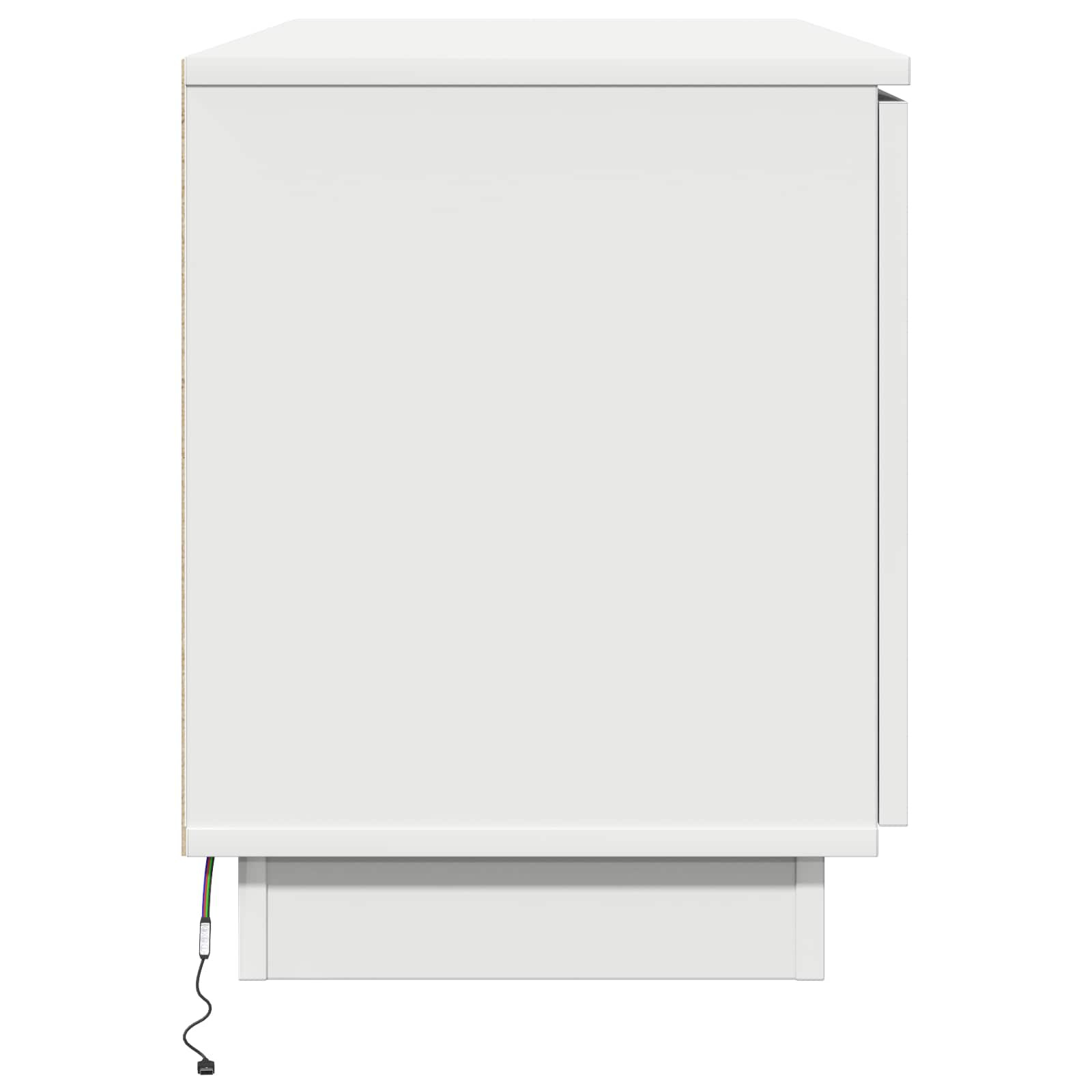 TV-kast met LED-striplichten Wit 100 x 38 x 49 cm Bewerkt hout – afbeelding 8