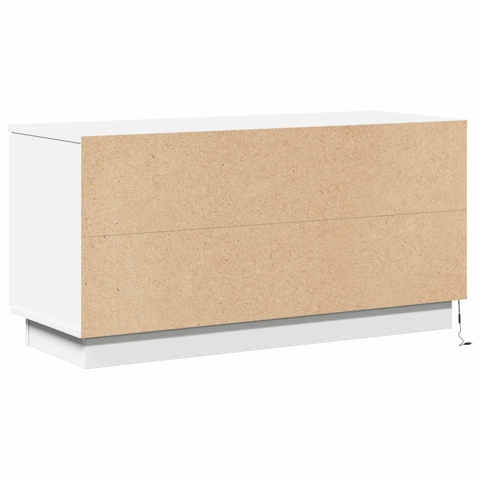 TV-kast met LED-striplichten Wit 100 x 38 x 49 cm Bewerkt hout – afbeelding 9
