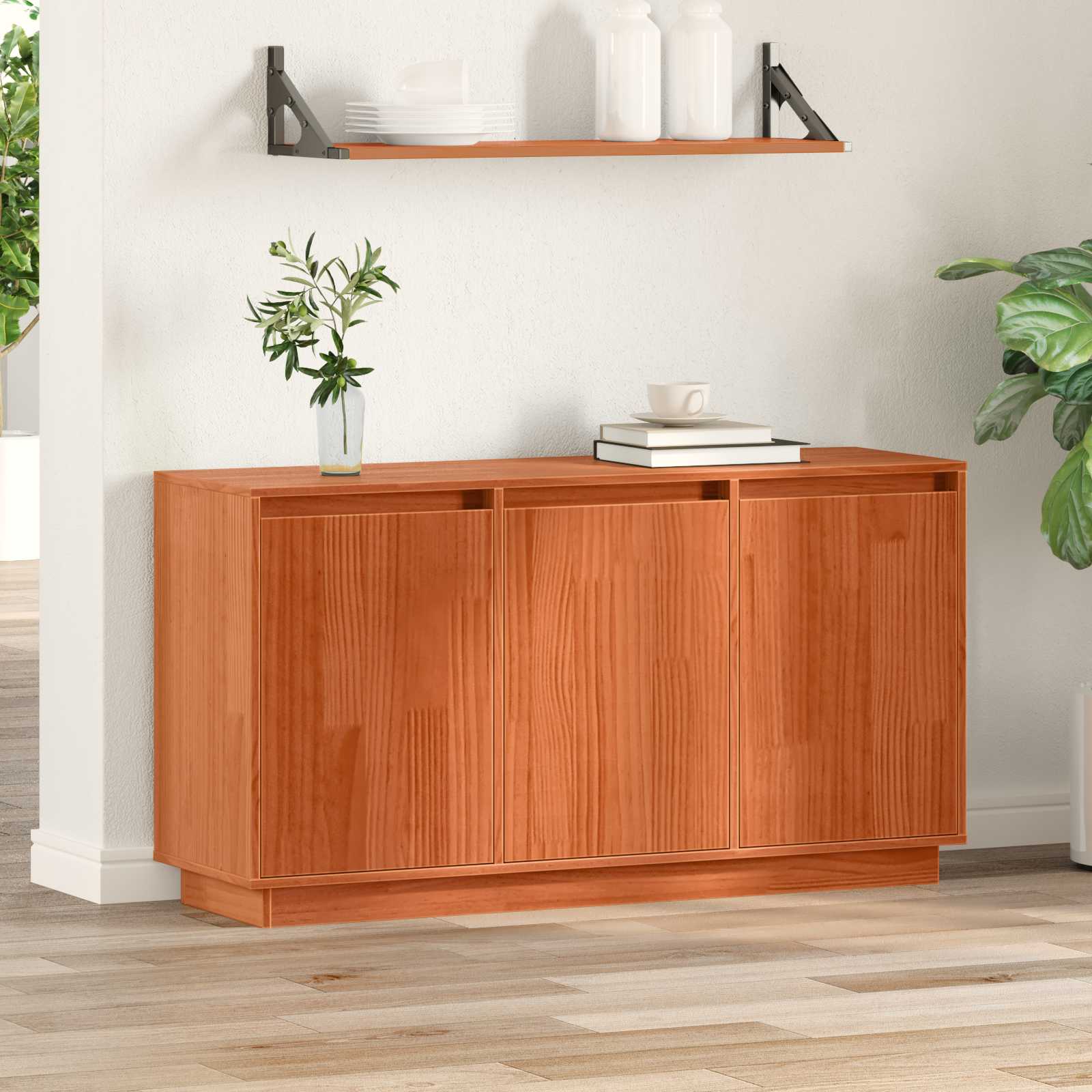 Dressoir Bruin Eiken 111 x 34 x 60 cm Massief grenenhout