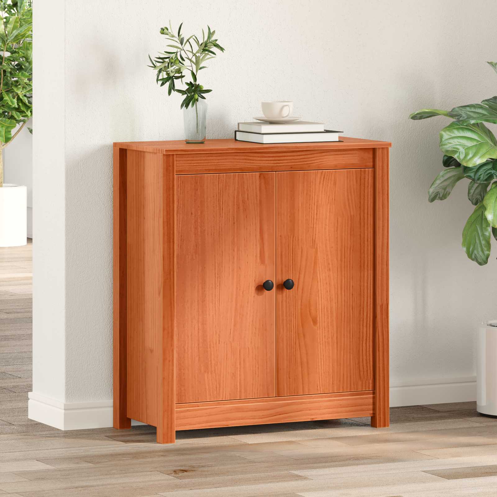 Dressoir Wasbruin 70 x 35 x 80 cm Massief grenenhout