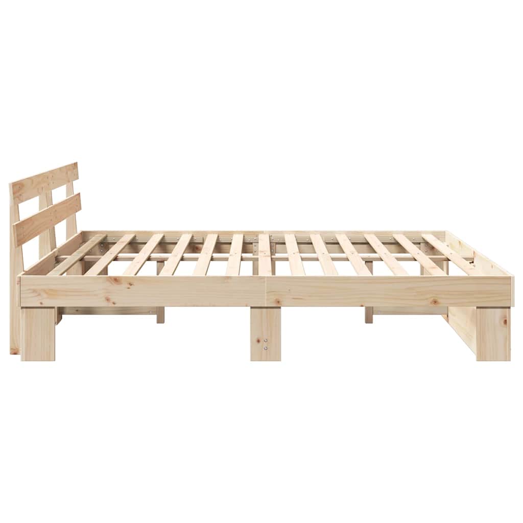 Grenen bedframe 180 x 200 cm – afbeelding 7