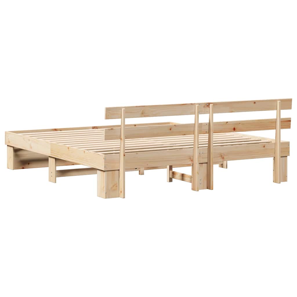 Grenen bedframe 180 x 200 cm – afbeelding 8