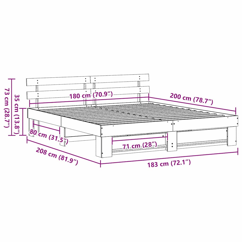 Bedframe 180 x 200 cm – afbeelding 11