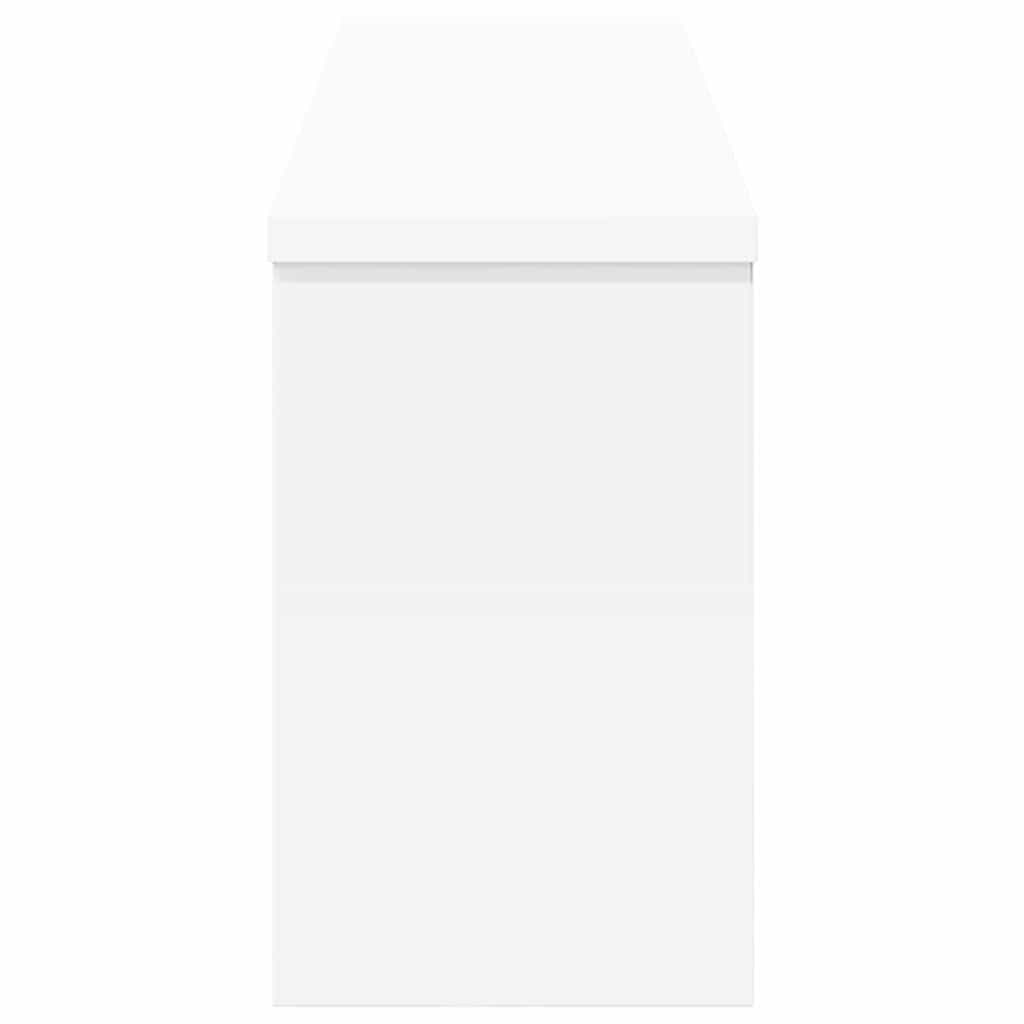 Wandgemonteerde kapstok Wit 75 x 16 x 26 cm Bewerkt hout – afbeelding 6