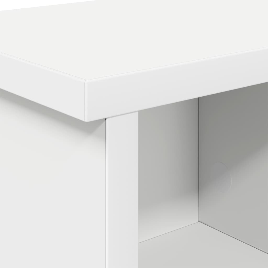 Wandgemonteerde kapstok Wit 75 x 16 x 26 cm Bewerkt hout – afbeelding 8