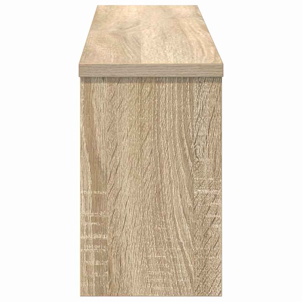 Wandgemonteerde kapstok met plank Sonoma Eiken 75 x 16 x 26 cm – afbeelding 6