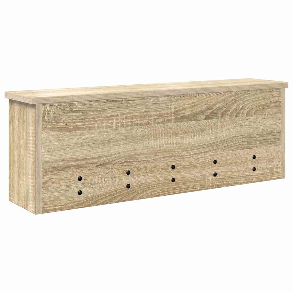 Wandgemonteerde kapstok met plank Sonoma Eiken 75 x 16 x 26 cm – afbeelding 7