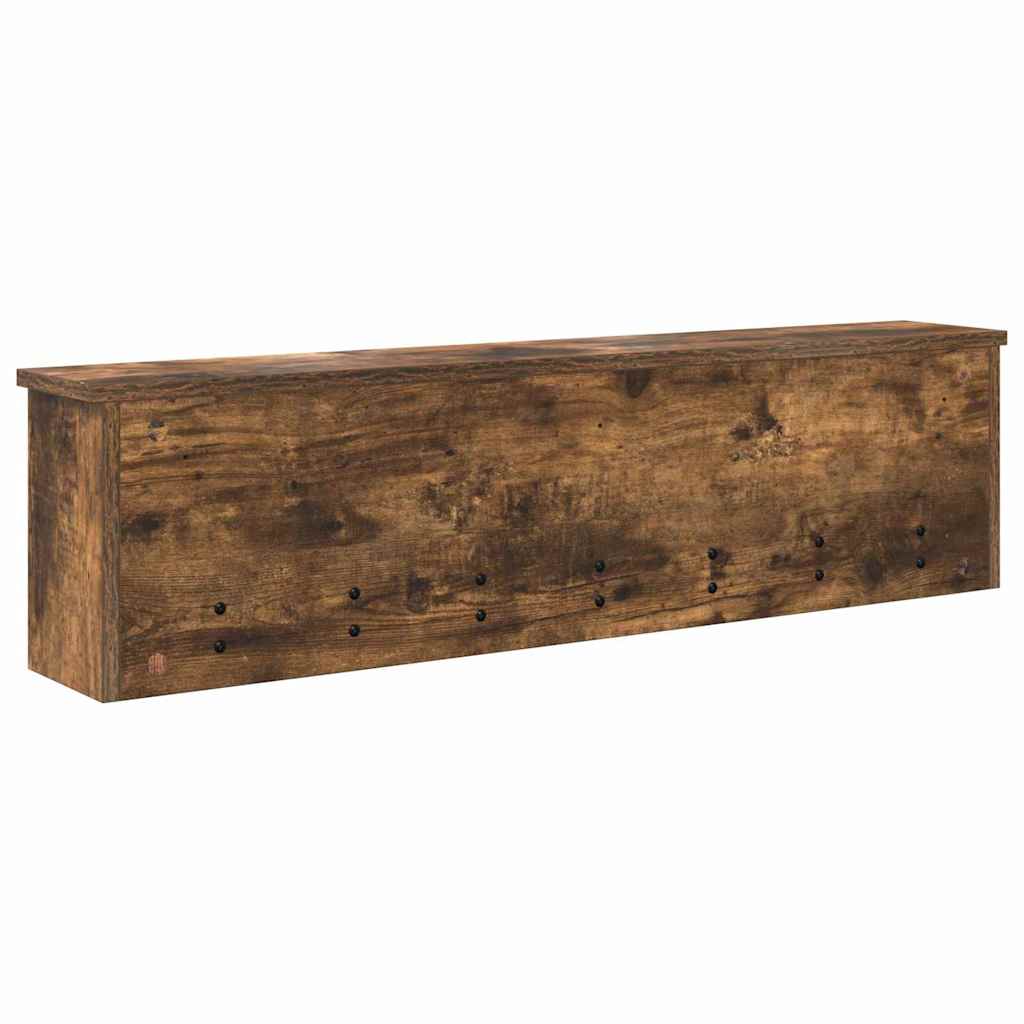 Wandgemonteerde kapstok Gerookt eiken 100 x 16 x 26 cm – afbeelding 7