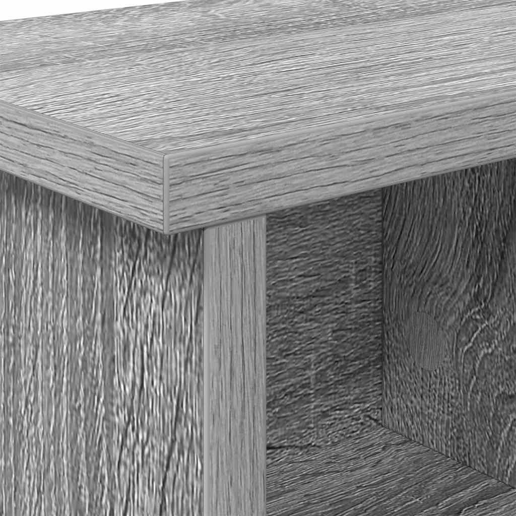 Wandgemonteerde kapstok met plank Grijs Sonoma 100 x 16 x 26 cm – afbeelding 8