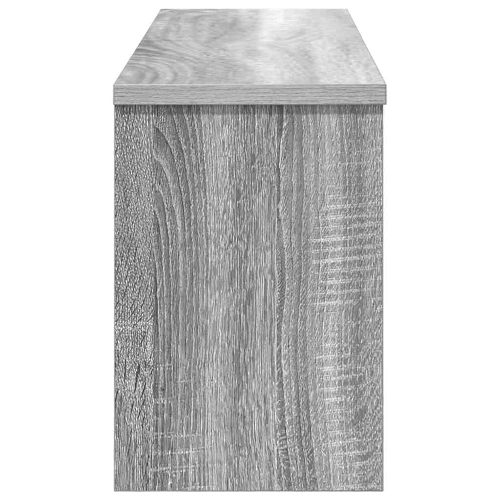 Wandgemonteerde kapstok met plank Grijs Sonoma 80 x 20 x 30 cm – afbeelding 7