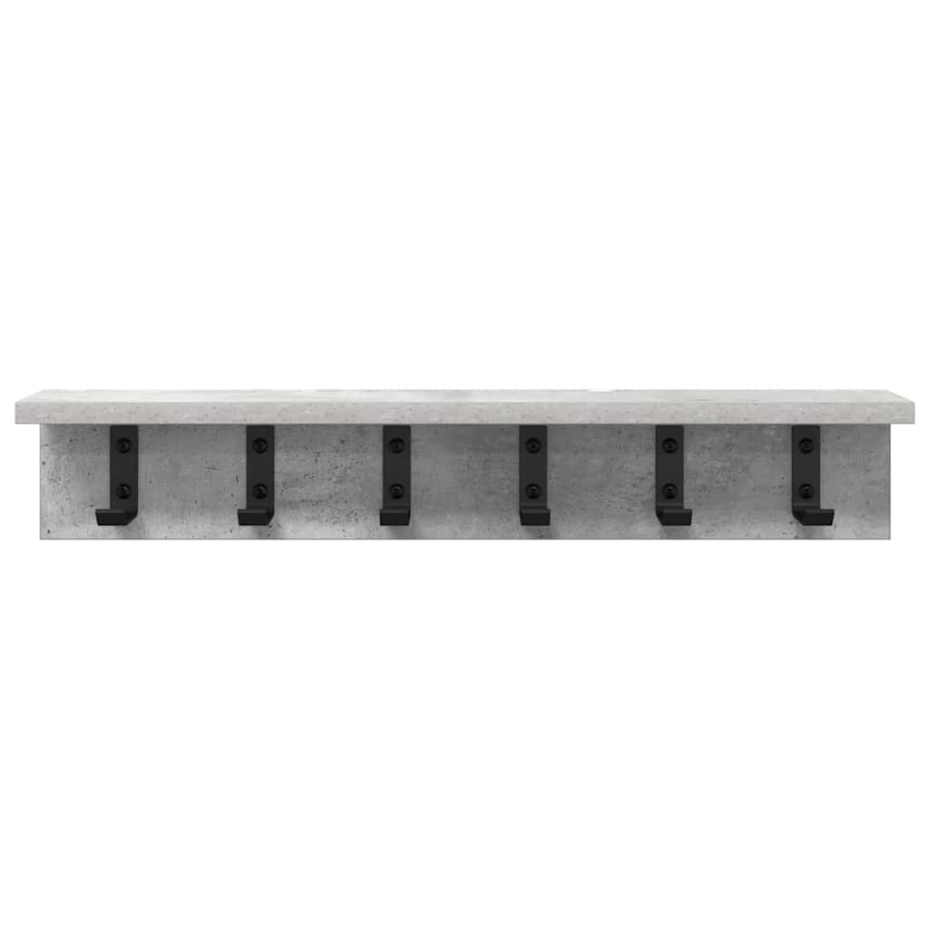 Wandgemonteerde kapstok Beton Grijs 60 x 10,5 x 10,5 cm – afbeelding 5
