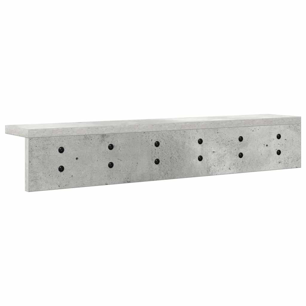 Wandgemonteerde kapstok Beton Grijs 60 x 10,5 x 10,5 cm – afbeelding 7