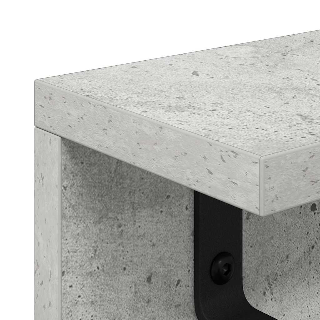 Wandgemonteerde kapstok Beton Grijs 60 x 10,5 x 10,5 cm – afbeelding 8
