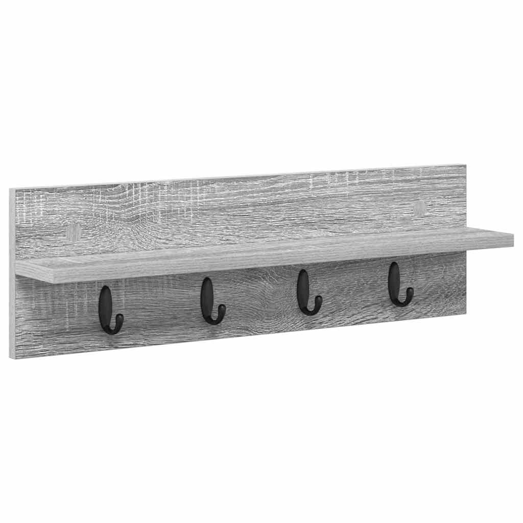 Wandgemonteerde kapstok Grijs Sonoma 60 x 10,5 x 18 cm – afbeelding 2