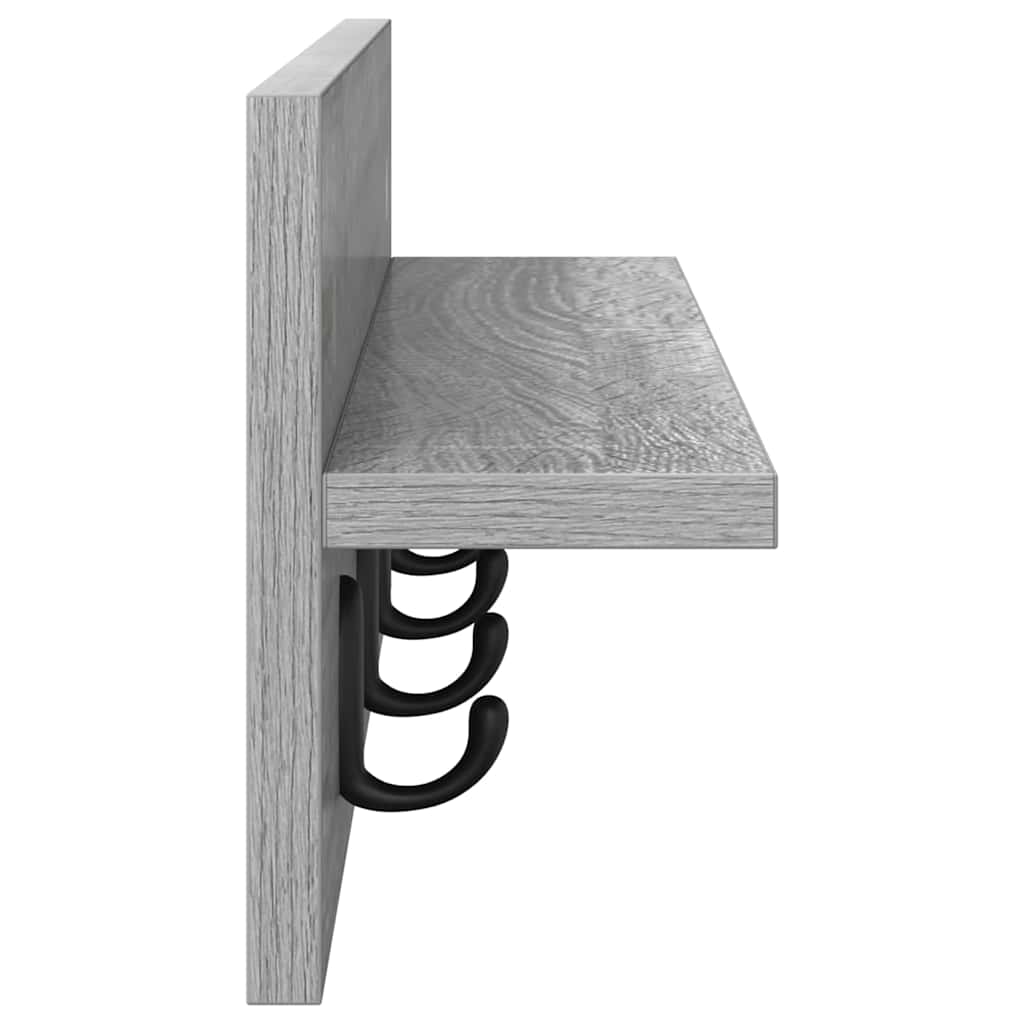Wandgemonteerde kapstok Grijs Sonoma 60 x 10,5 x 18 cm – afbeelding 6
