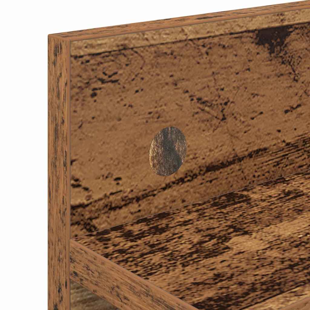 Wandgemonteerde kapstok Oudhout 60 x 10,5 x 18 cm Bewerkt hout – afbeelding 8
