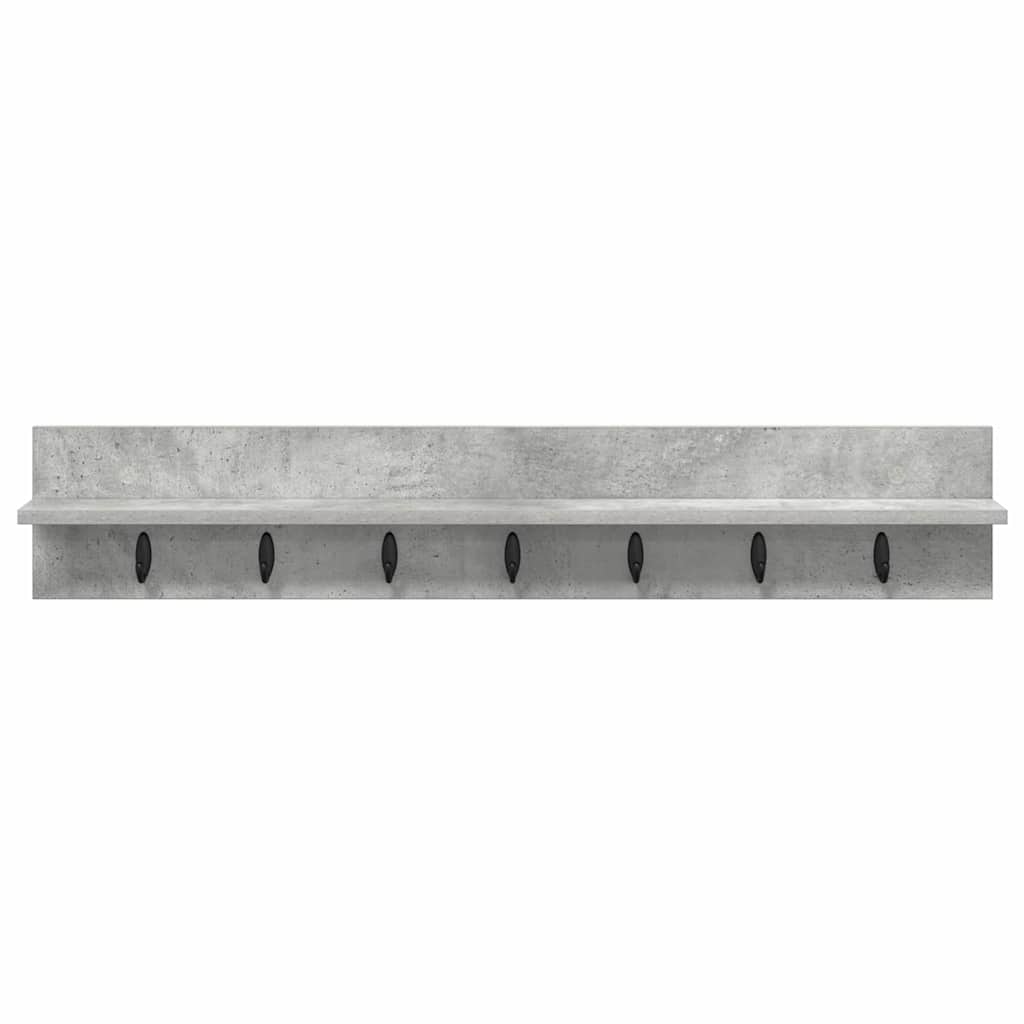 Wandgemonteerde kapstok Beton Grijs 100 x 10,5 x 18 cm – afbeelding 5