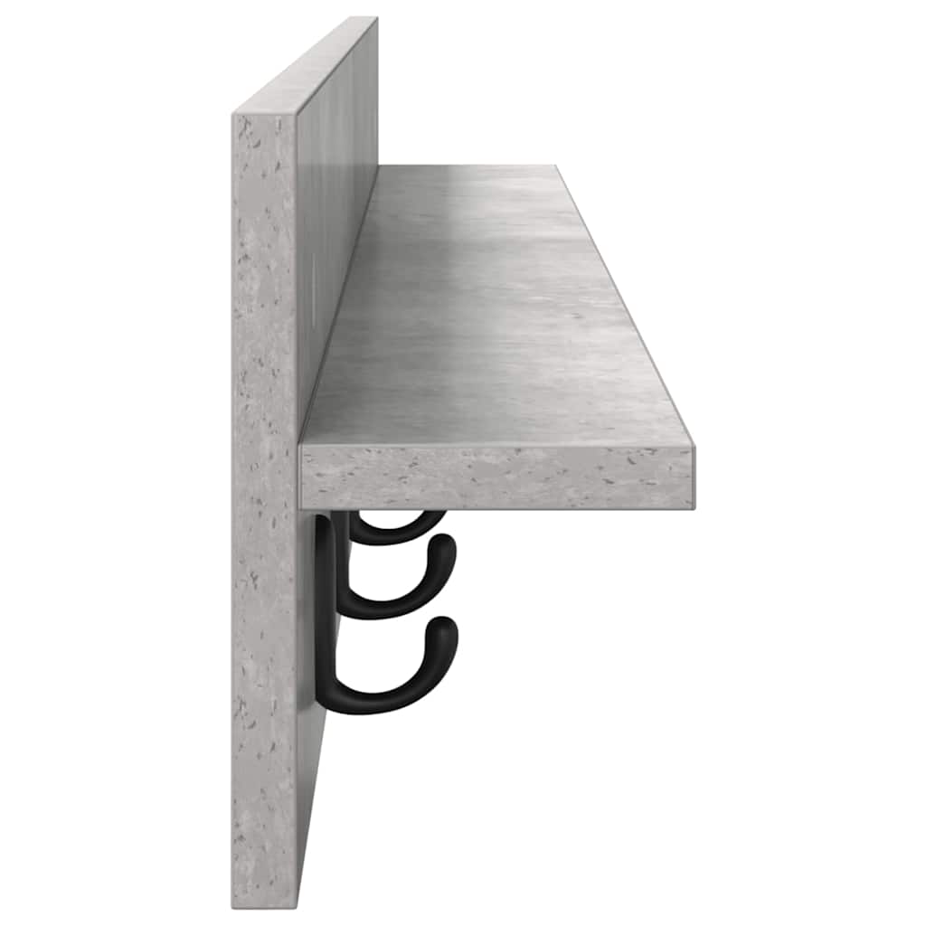 Wandgemonteerde kapstok Beton Grijs 100 x 10,5 x 18 cm – afbeelding 6