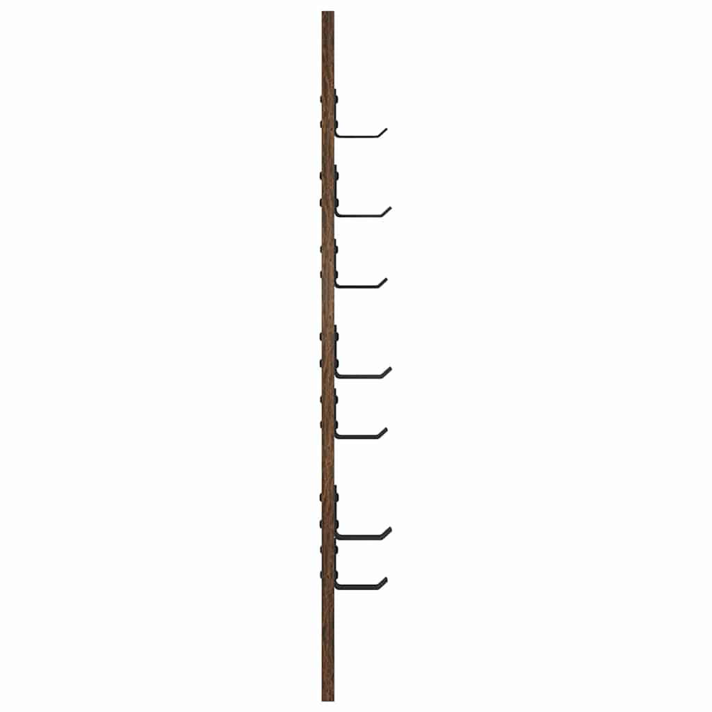 Wandgemonteerde kapstok Gerookt eiken 30 x 1,5 x 80 cm – afbeelding 6