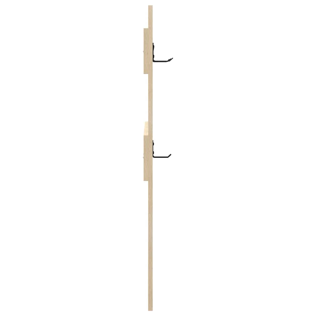 Wandgemonteerde kapstok met opslag Sonoma Eiken 65 x 3 x 100 cm – afbeelding 6