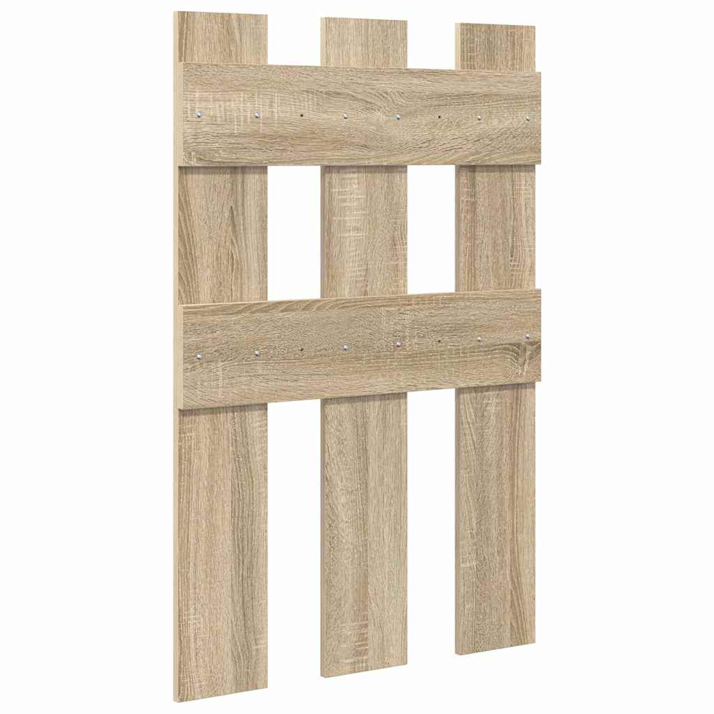 Wandgemonteerde kapstok met opslag Sonoma Eiken 65 x 3 x 100 cm – afbeelding 7