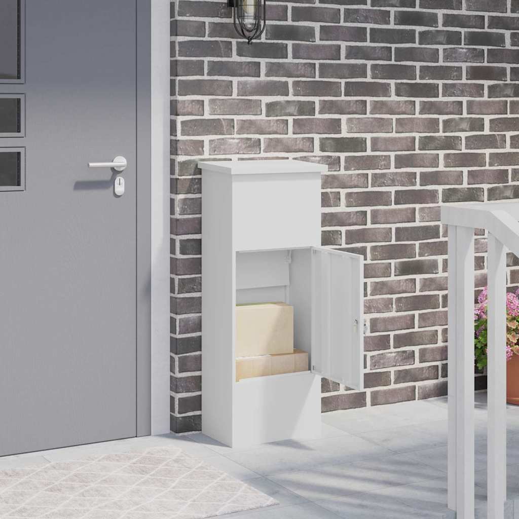 Pakket inwerp box met opslag Wit 44,5 x 29 x 110,5 cm Staal