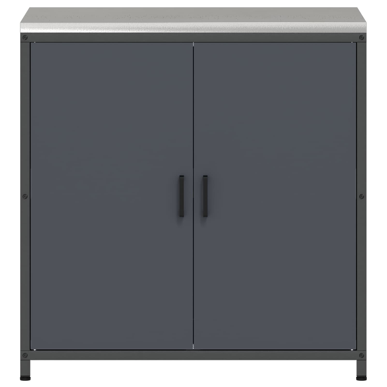 Keukenopslag Kast HATTEM Antracietkleurig 90 x 50 x 92 cm Staal – afbeelding 7