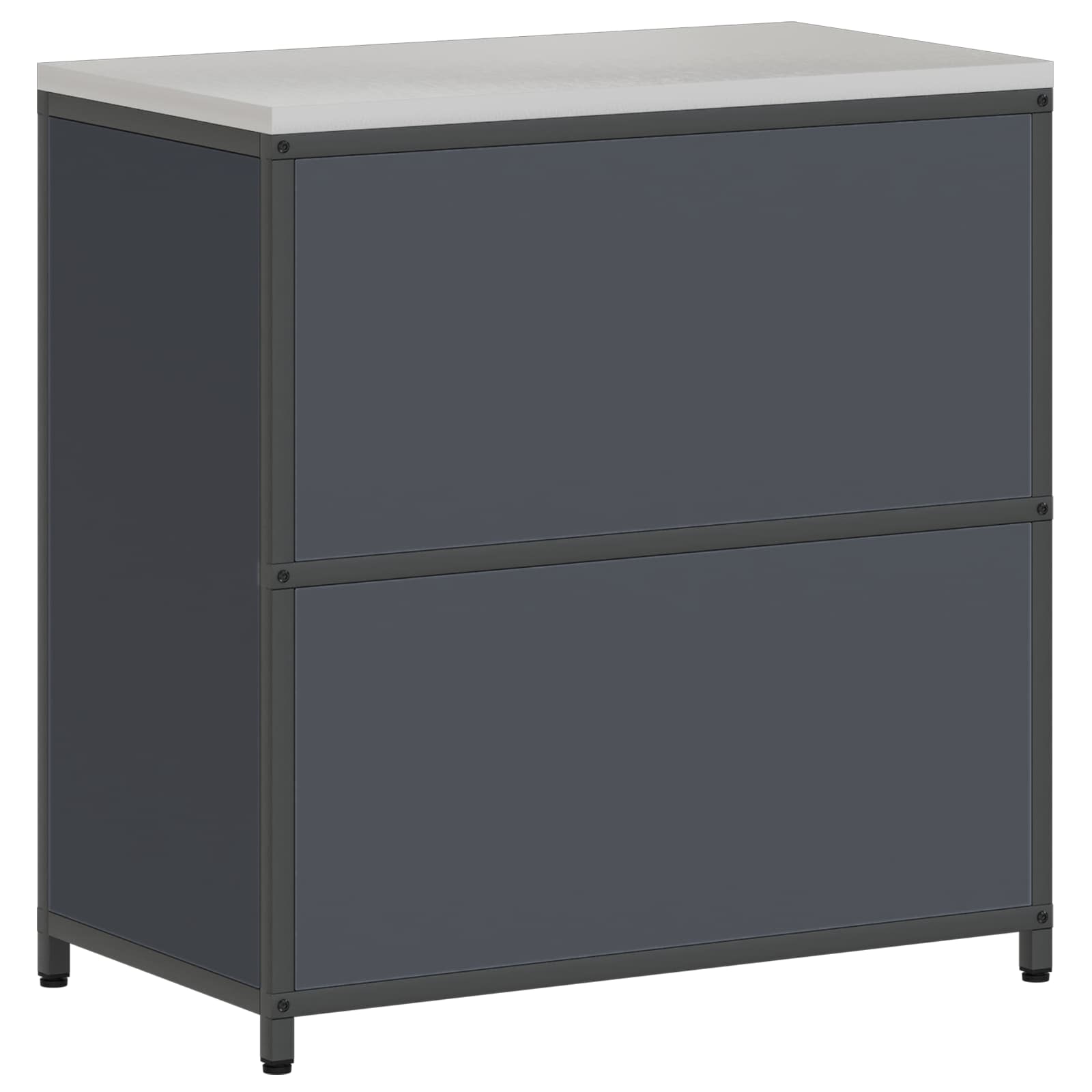 Keukenopslag Kast HATTEM Antracietkleurig 90 x 50 x 92 cm Staal – afbeelding 9