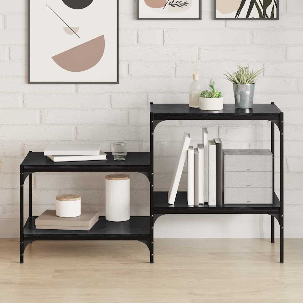 Boekenplank Bord 4 pcs Zwart 60 x 40 x 1,5 cm Bewerkt hout