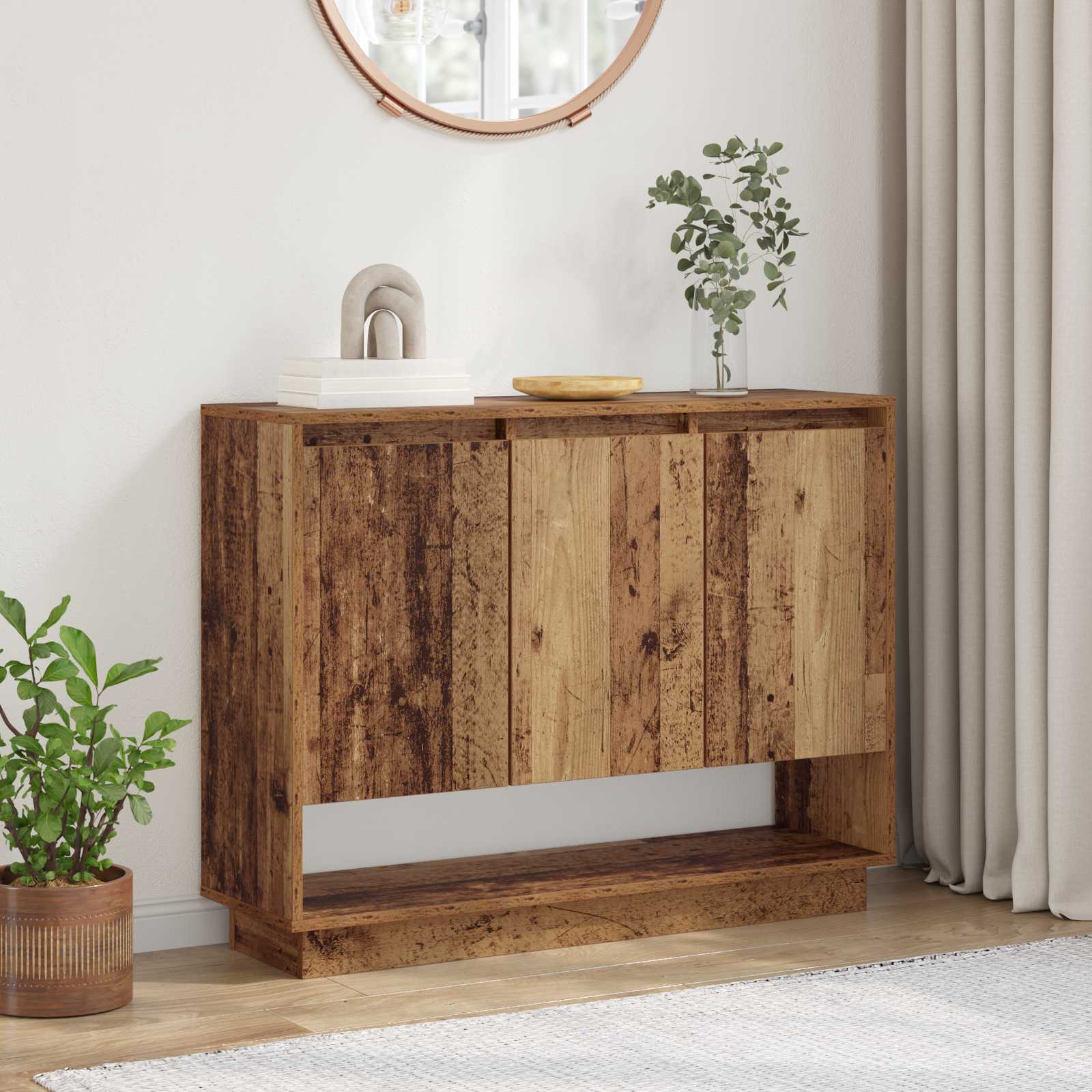 Dressoir Oudhout 97 x 29 x 75 cm Bewerkt hout