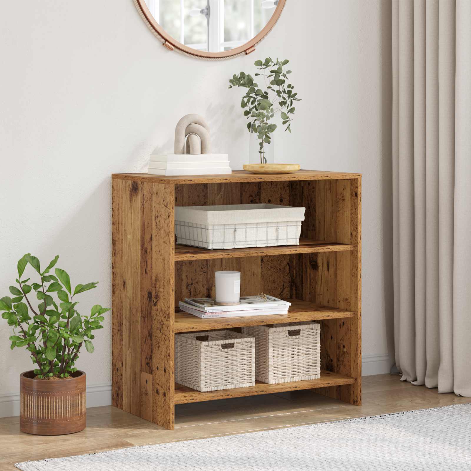 Dressoir Bruin 70 x 41 x 75 cm Bewerkt hout