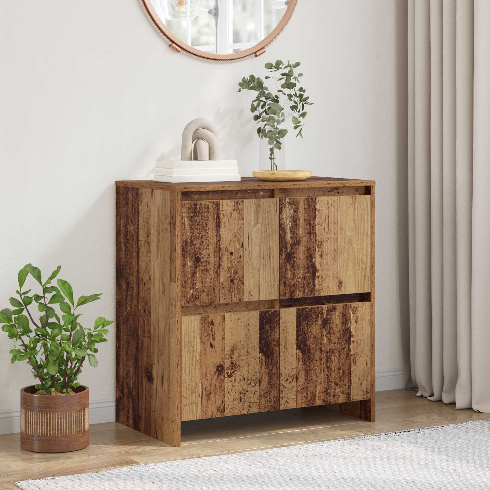 Dressoir Oudhout 70 x 41 x 75 cm Bewerkt hout